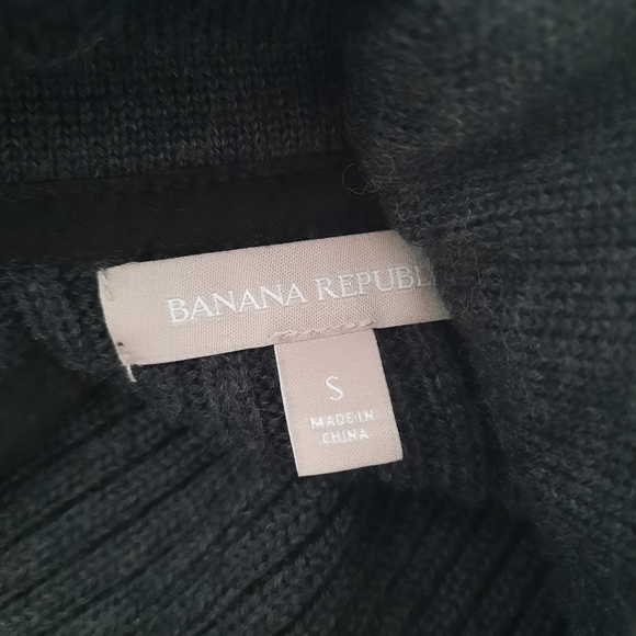 Wool blend gray open cardigan sweater - Picture 8 of 12